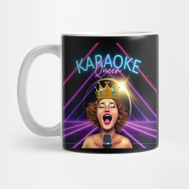 Karaoke Queen design, gift mugs, apparel, hoodies, t-shirts, shirts by Goodies Galore